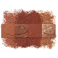 Clean Fresh Colour Quad, and vegan formula without talc, mineral oil, paraben fragrance, highly pigmented eyeshadow