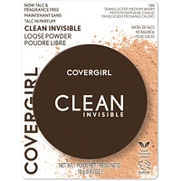 Clean Invisible Loose Powder, 100% natural origin pigments & only 15 essential non-clogging ingredients, lightweight, breathable formula
