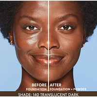 Clean Invisible Loose Powder, 100% natural origin pigments & only 15 essential non-clogging ingredients, lightweight, breathable formula
