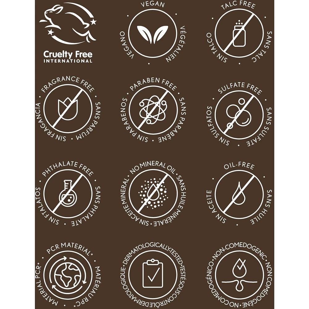 Clean Invisible Loose Powder, 100% natural origin pigments & only 15 essential non-clogging ingredients, lightweight, breathable formula