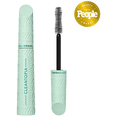 Lash Blast Cleantopia Mascara, clean Volumizing plant-powered vegan Formula, Conditions Lashes