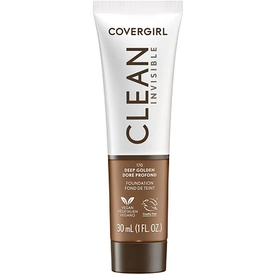Clean Invisible, Foundation, Blendable Formula, Buildable Coverage, Lightweight, Natural Finish, Non-Comedogenic