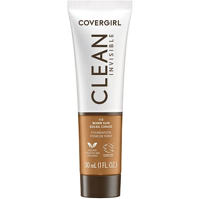 Clean Invisible, Foundation, Blendable Formula, Buildable Coverage, Lightweight, Natural Finish, Non-Comedogenic
