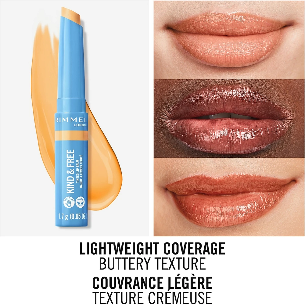 Kind & Free™ Tinted Lip Balm, Hydrating, Lightweight, Vegan Formula