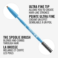 Kind & Free™ Brow Definer, Dual Ended Ultra Fine Tip and Spoolie, NO mineral oils, Vegan Formula