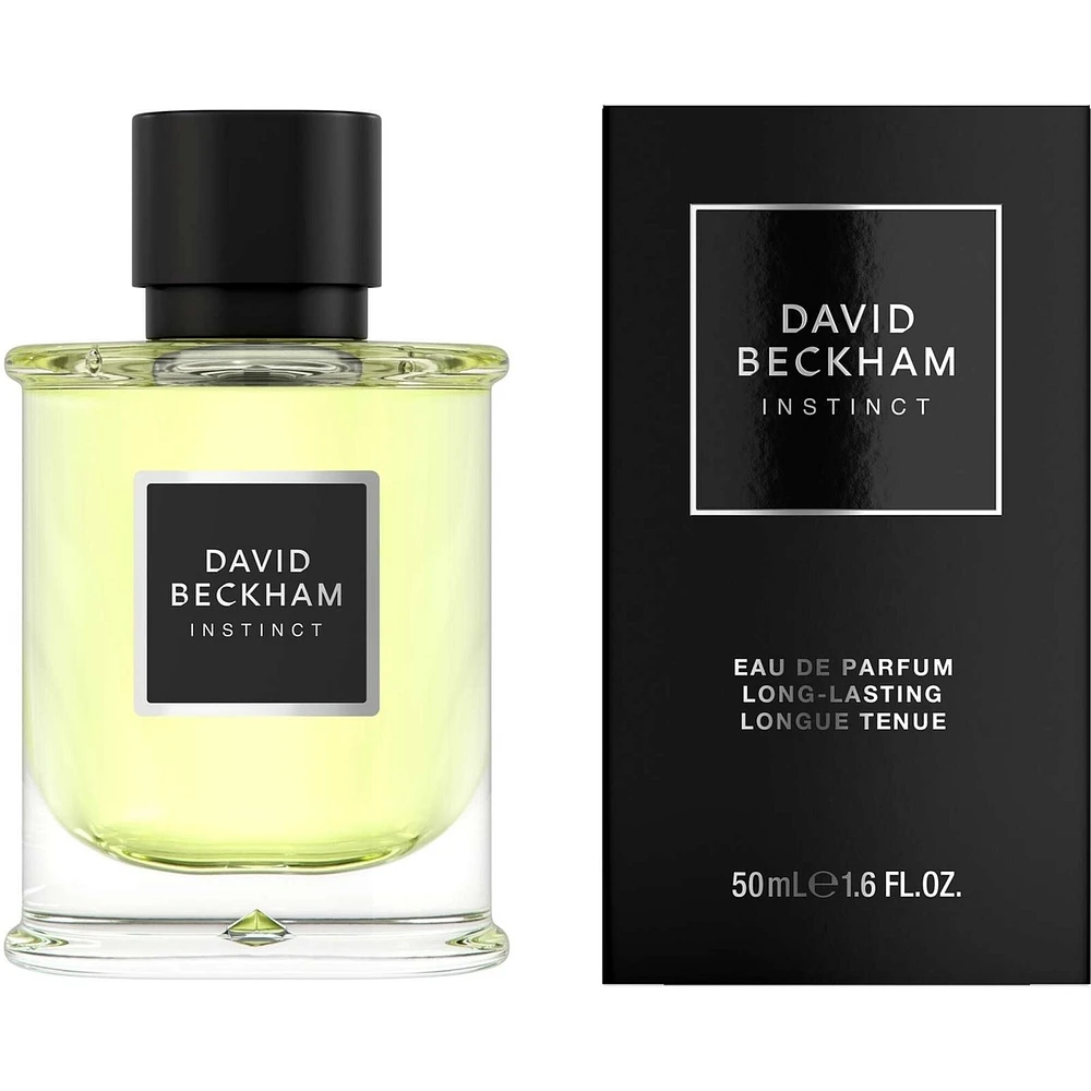 Instinct Eau de Parfum for Men, Fougère Citrus Perfume, Captivating & Dynamic David Beckham Fragrance, Sophisticated Perfume Bottle