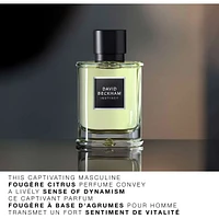 Instinct Eau de Parfum for Men, Fougère Citrus Perfume, Captivating & Dynamic David Beckham Fragrance, Sophisticated Perfume Bottle