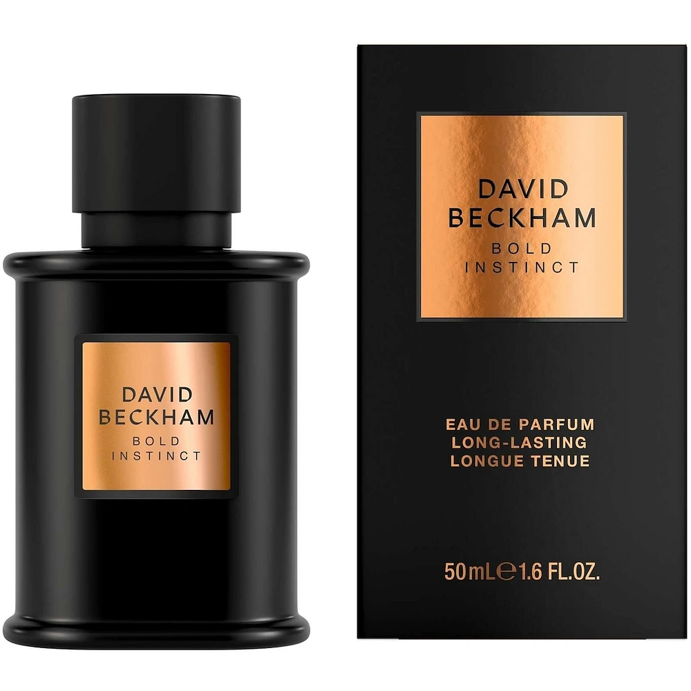 Bold Instinct Eau de Parfum for Men, Woody Aromatic Perfume, Sophisticated Scent, Striking Opaque Black Bottle