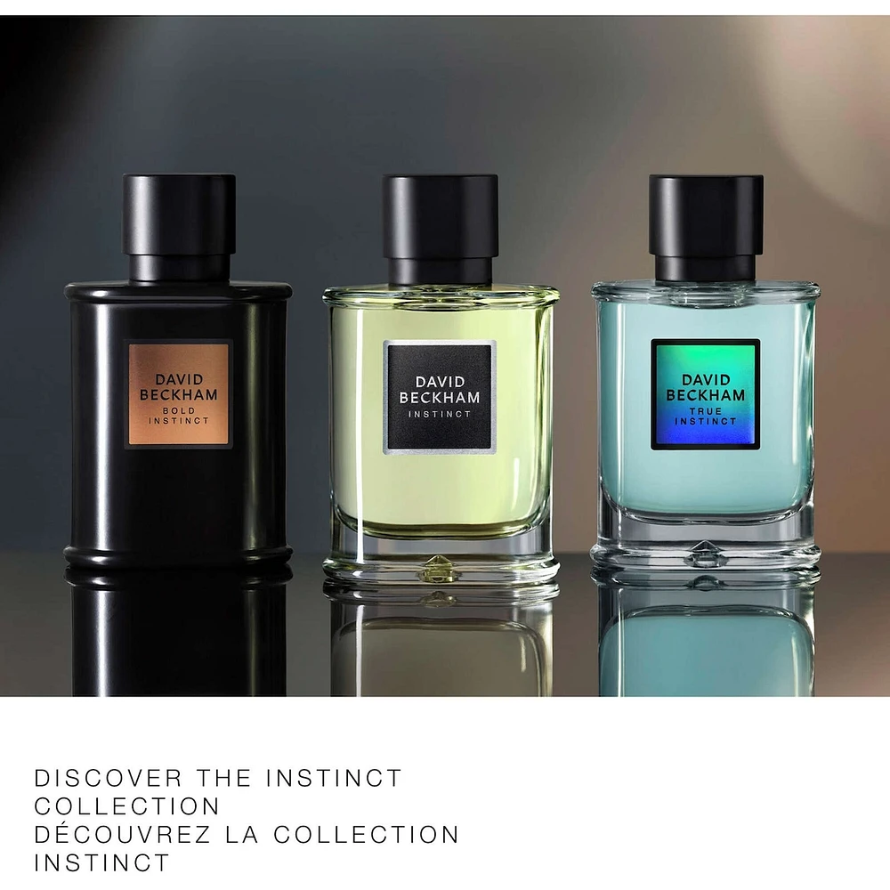 True Instinct Eau de Parfum for Men, Woody Ambery Perfume, Seductive Scent, Elegant Bottle
