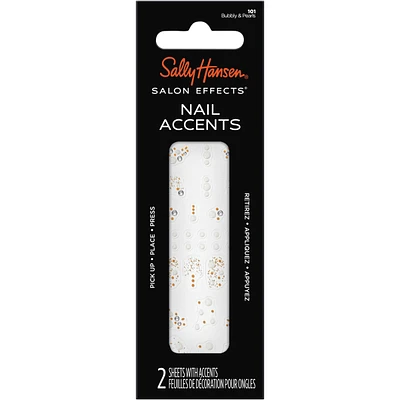 Salon Effects Nail Accents, Art Decals, Easy to Use, No Commitment, Use On Polish or Bare Nails, Mix and Match Different Styles
