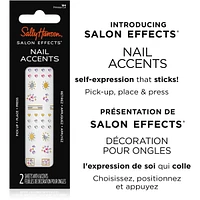 Salon Effects Nail Accents, Art Decals, Easy to Use, No Commitment, Use On Polish or Bare Nails, Mix and Match Different Styles