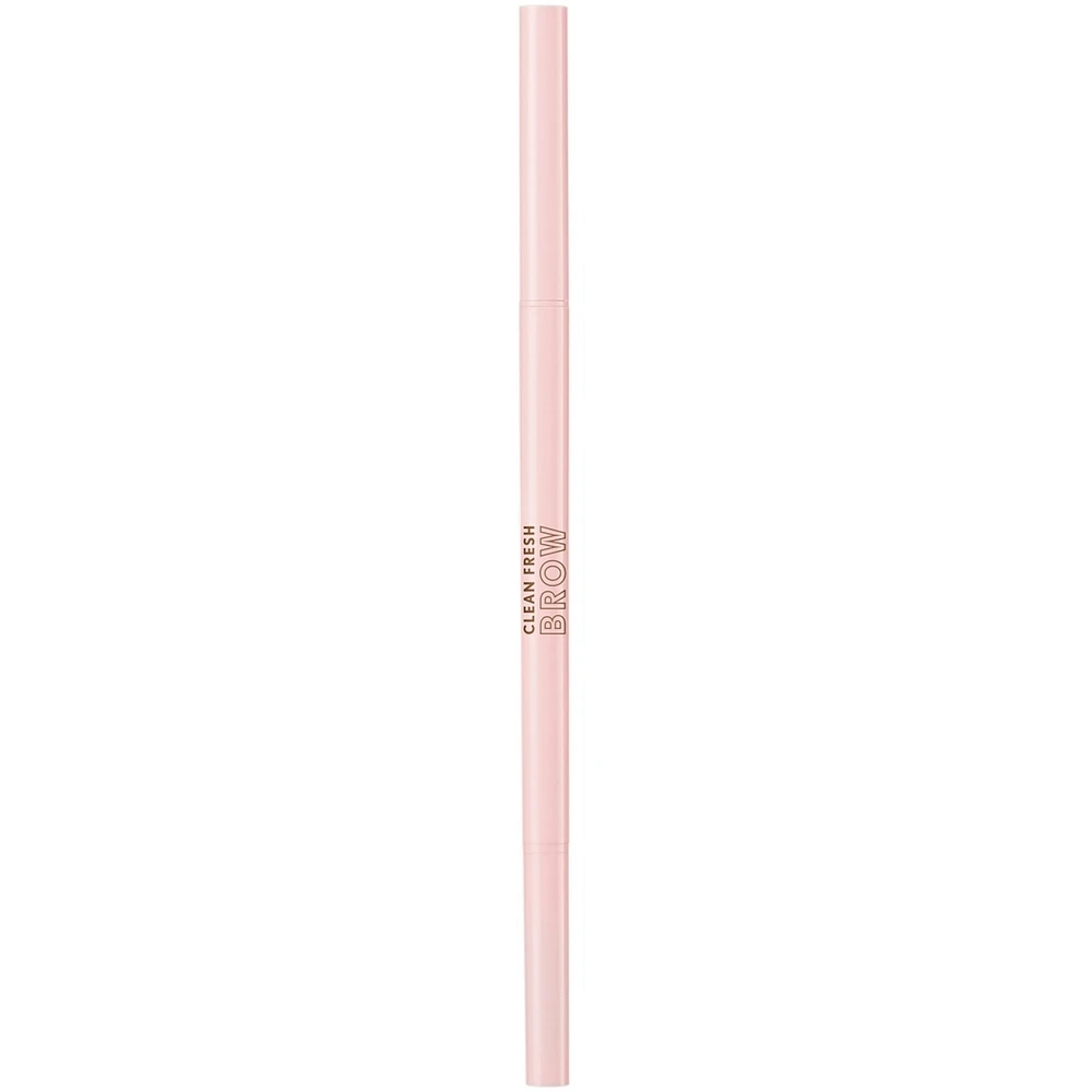 Clean Fresh Brow Nano Eyebrow Pencil, Ultra-Precise Tip, Waterproof, Transfer-Resistant, Built-In Spoolie, Vegan Formula