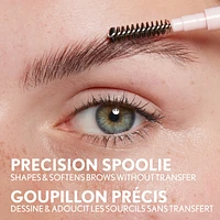 Clean Fresh Brow Nano Eyebrow Pencil, Ultra-Precise Tip, Waterproof, Transfer-Resistant, Built-In Spoolie, Vegan Formula