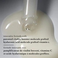 dose of wisdom™ bouncy skin reactivating serum in-depth hydration and collagen support loaded with oxygen, vitamin C hyaluronic acid