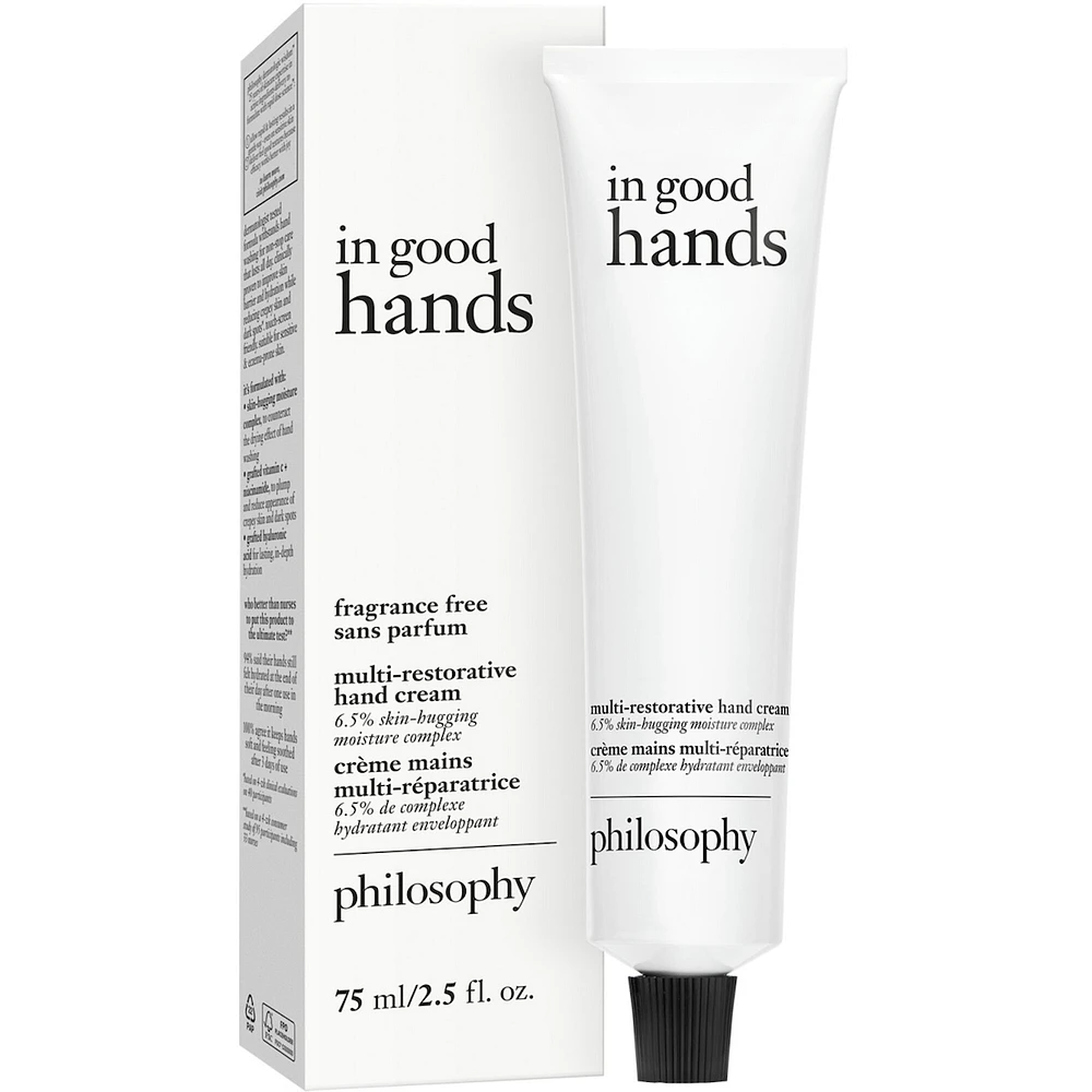 in good hands multi-restorative hand cream - fragrance free,
