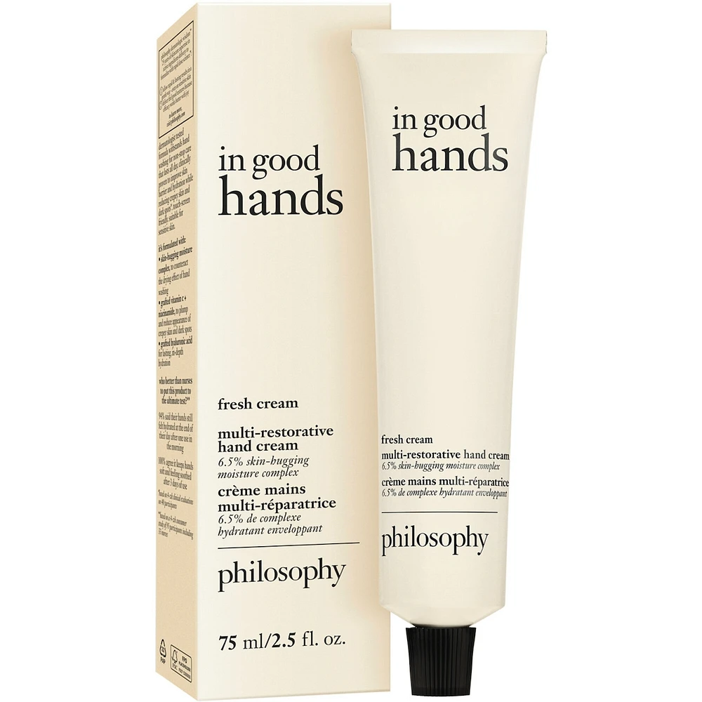 in good hands multi-restorative hand cream - fresh cream