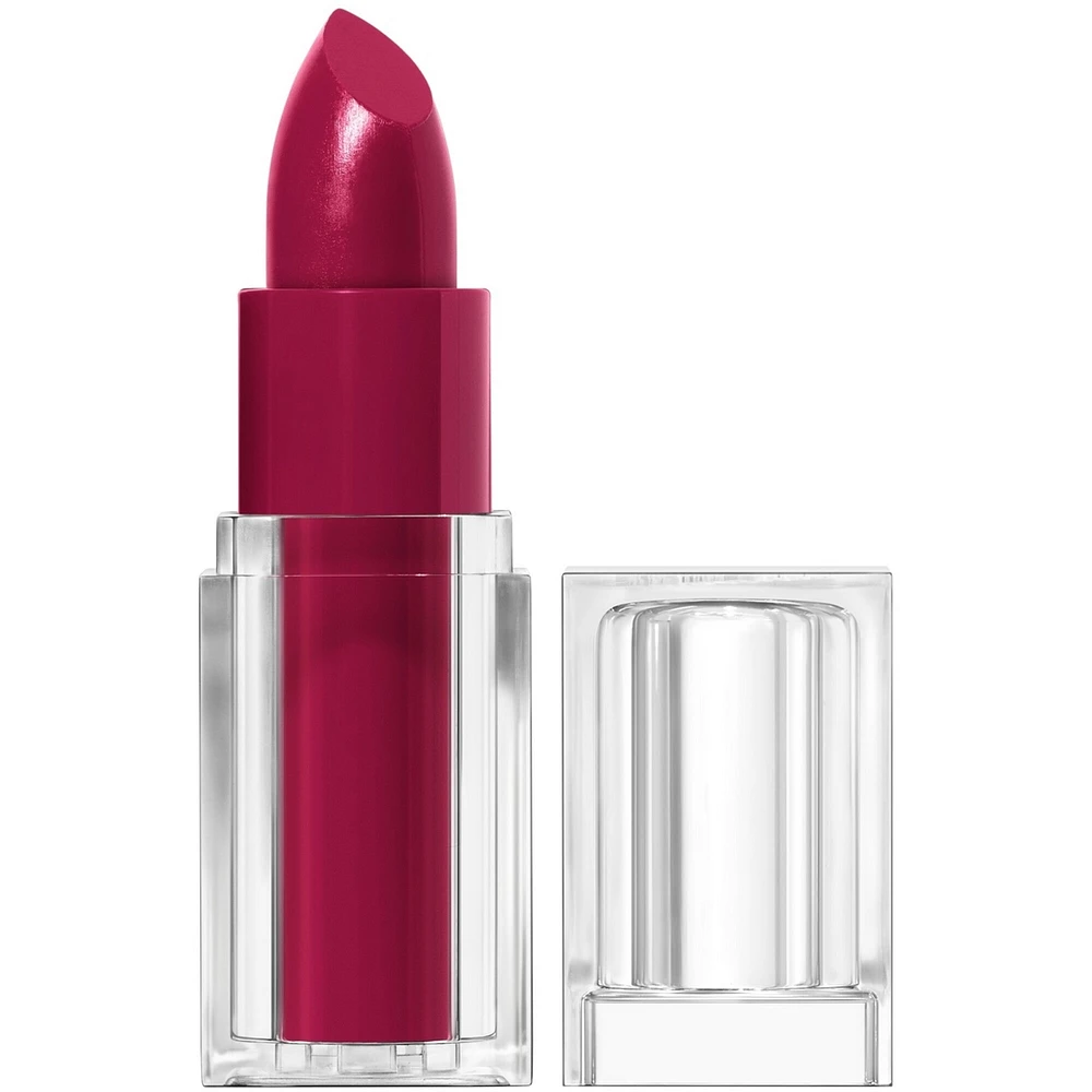 Rouge à lèvres Clean, Fini satin, Tenue 24 heures, Squalane, Avocat et aloès, Sans carmin, non desséchant