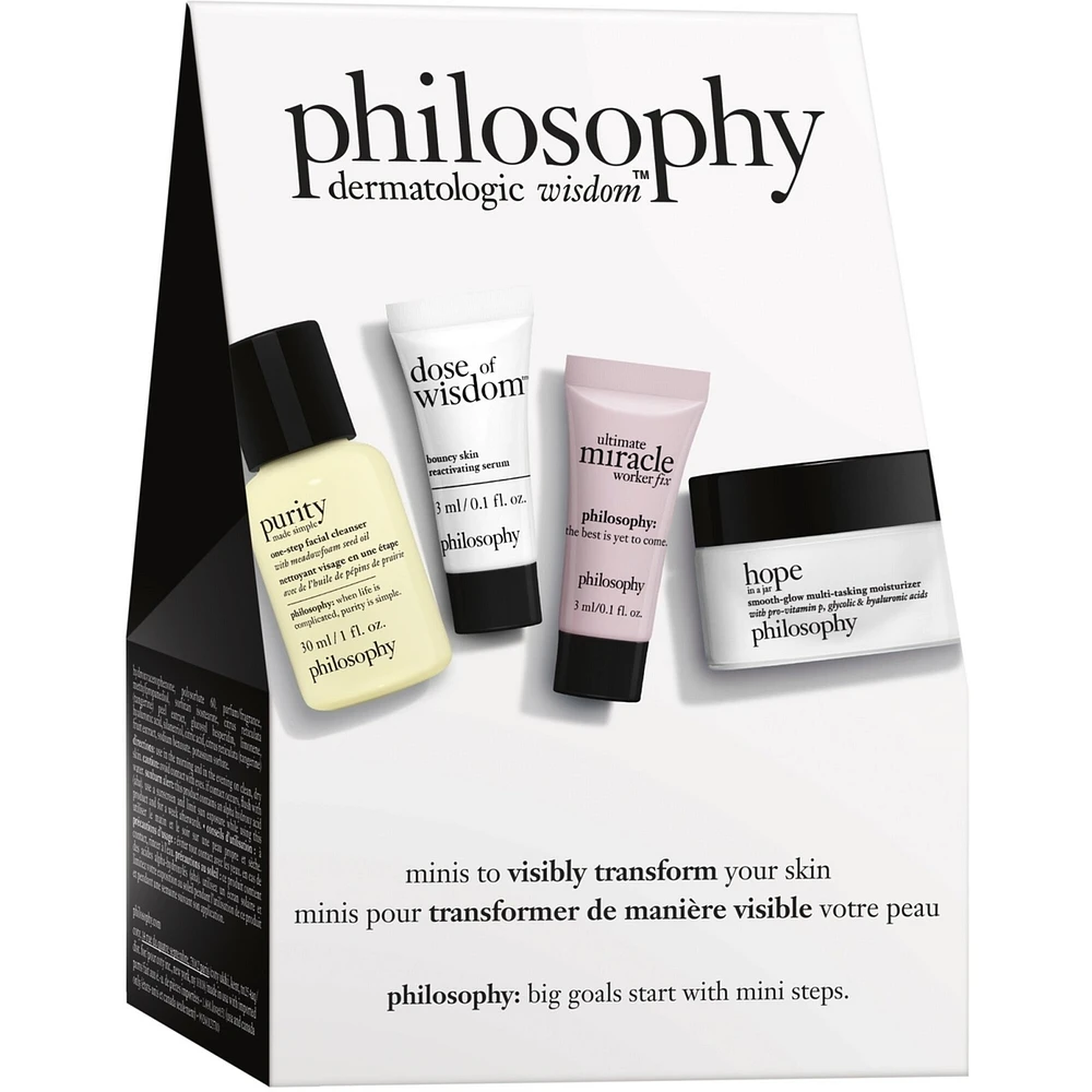 Skin Icons Minis To Visibly Transform Your Skin, Travel Size Skincare Set