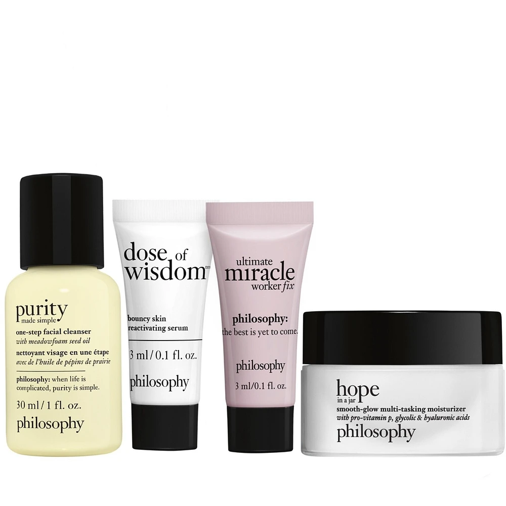 Skin Icons Minis To Visibly Transform Your Skin, Travel Size Skincare Set