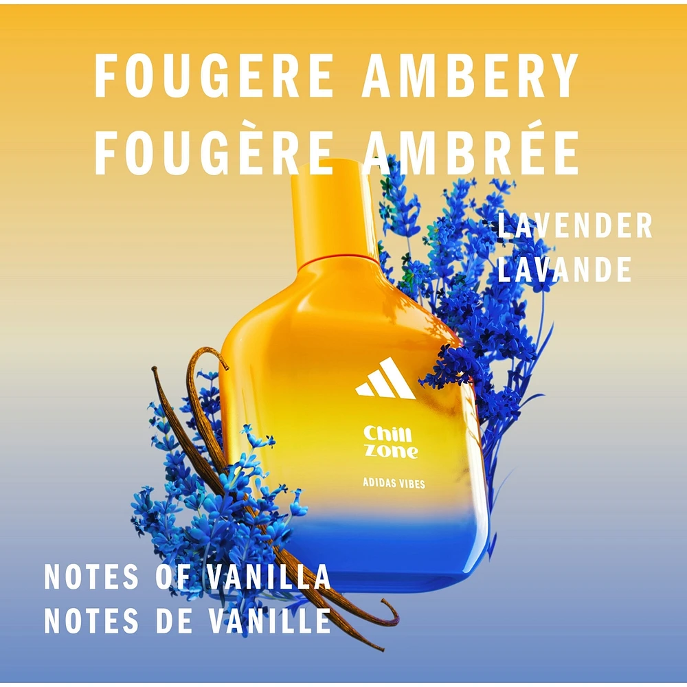 Vibes Chill Zone Eau de Parfum For All, Relaxing and Comforting, Long Lasting Fragrance, Lavender and Vanilla
