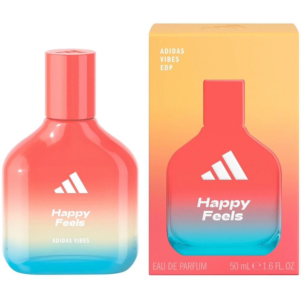 Vibes Happy Feels Eau de Parfum For All, Joyful and Uplifting, Long Lasting Fragrance, Grapefruit and Jasmine