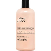 radiant grace hydrating shower gel, cleanses, conditions, moisturizes skin