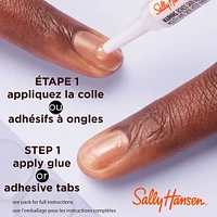 Salon Effects® Perfect Manicure™ press-on nails, longwearing, includes 24 premium fake nail, adhesive tabs and nail glue