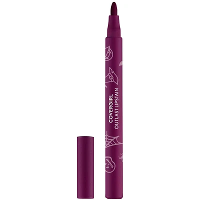 Outlast Lipstain, Smooth Application, Precise Pen-Like Tip, Transfer-Proof, Satin Stained Finish, Vegan Formula