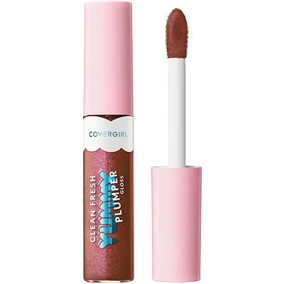 Clean Fresh Yummy Gloss, Plumper Shiny Vegan Formula, Volumizing Lip Plumper, Easy to Apply, Minty Flavor,