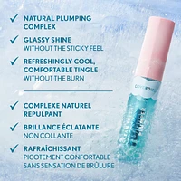 Clean Fresh Yummy Gloss, Plumper Shiny Vegan Formula, Volumizing Lip Plumper, Easy to Apply, Minty Flavor,