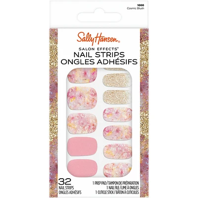 Salon Effects, Nail Strips, No UV Light Needed, Dry Time, Long-Lasting, Non-Damaging, Chipping