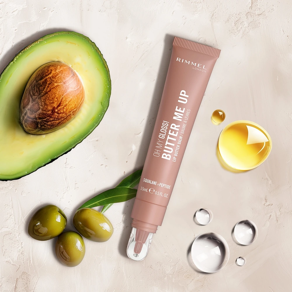 Oh My Gloss Butter Me Up Lip Balm, baume à lèvres hydratant, teinté, soin des lèvres, hydratation, nourrissant, squalène