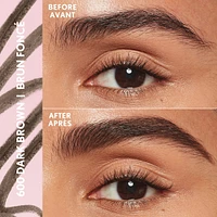 Clean Fresh Brow Eyebrow Pencil, Long-Lasting, Natural Looking, Vegan Formula, Easy to Apply, Pencil with Brush