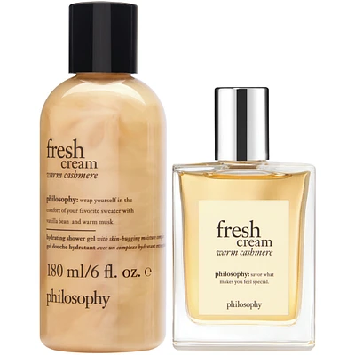 2-pc. fresh cream warm cashmere gift set