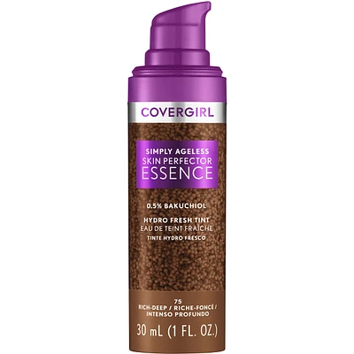 Simply Ageless Skin Perfector Essence Foundation, Sheer Tinted Perfector, Skincare Makeup Hybrid, Radiant Finish, Skin-Like Vegan Formula