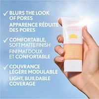 Fond de teint liquide Clean Fresh Blurring Skin Tint, Fini mat doux, Lisse, Illumine, Estompe les pores, Écran solaire minéral, Formule végétalienne