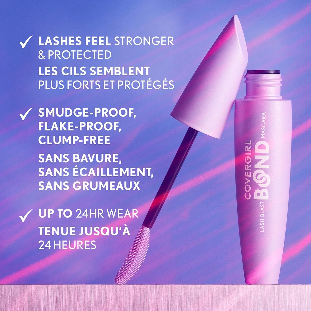Lash Blast Bond, Volume Mascara, Smudge-Proof, Flake-Proof, Clump-Free, Vegan Formula