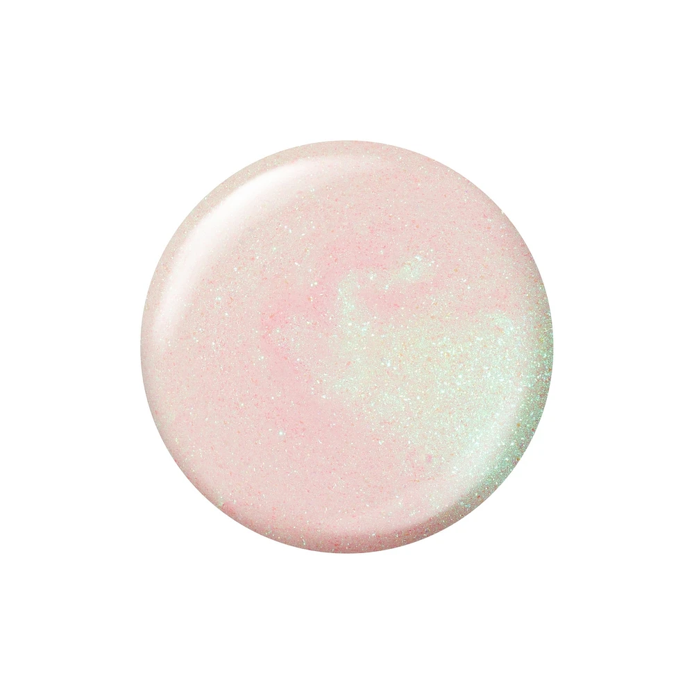 Insta-Dri® Nail Polish, Crystal Collection, instant glow up. 3-in-1 formula with built-in base and top coat. 1 Stroke, Coat Done. Dries 60 seconds
