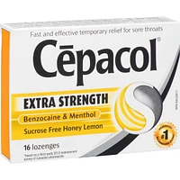 Cepacol® Extra Strength Sucrose Free Honey Lemon Value Pack, Sore Throat Lozenges