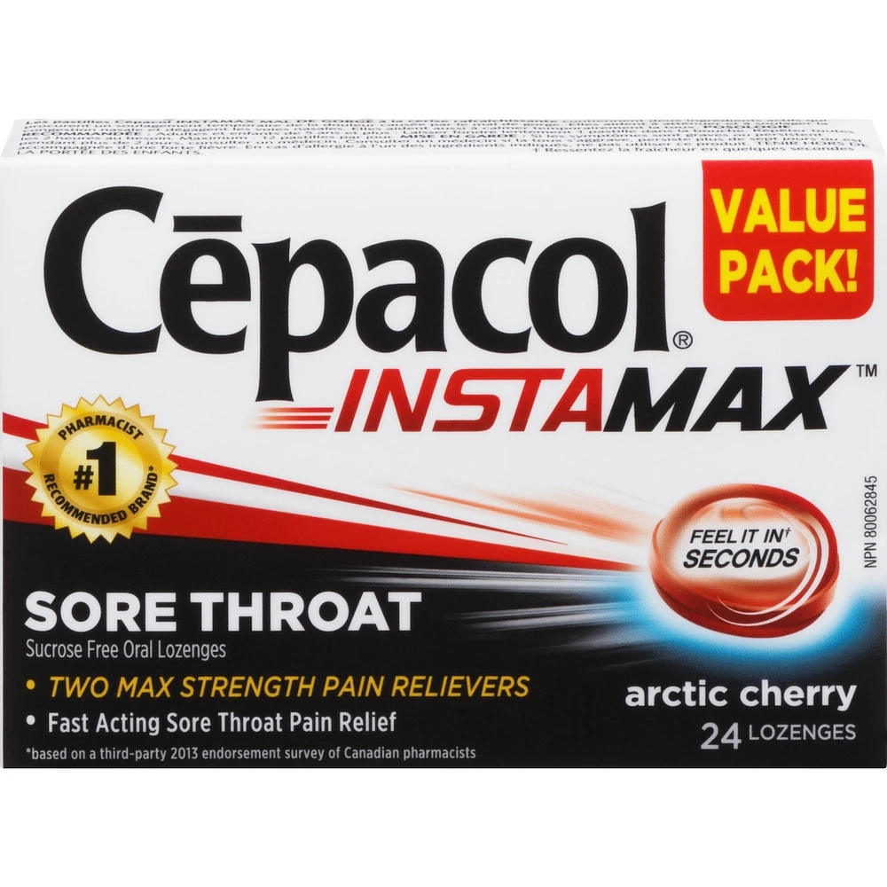 Cepacol® Instamax Arctic Cherry, Sore Throat Lozenges