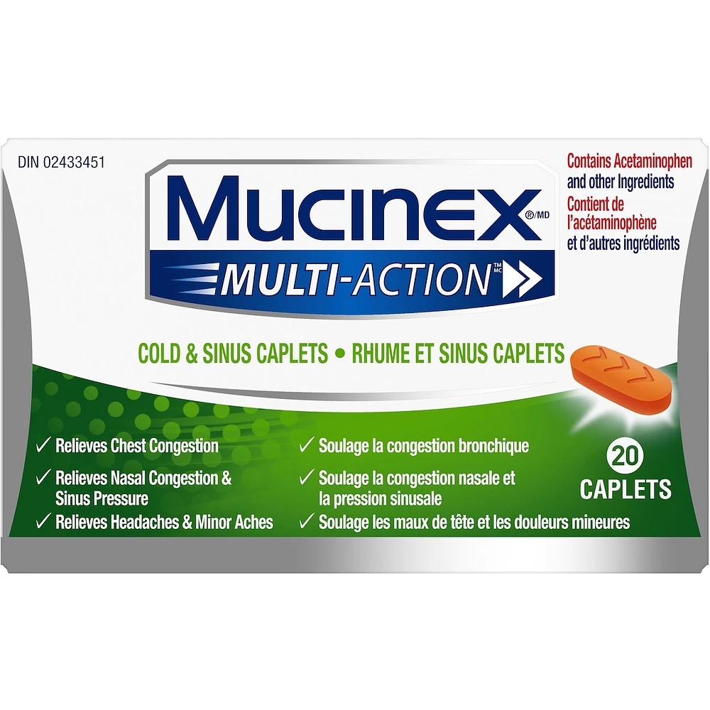 Multi-Action® Congestion, Cold & Flu Caplets