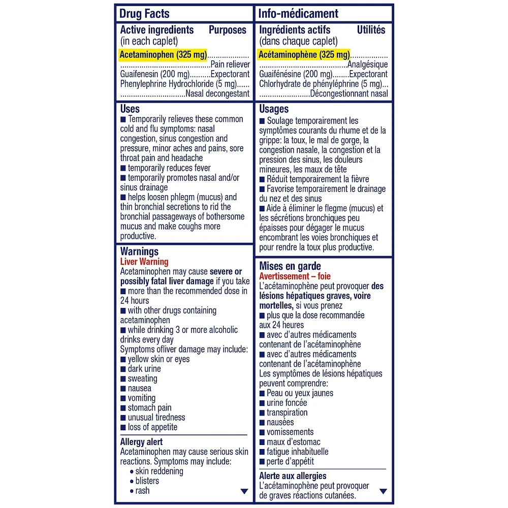 Multi-Action® Congestion, Cold & Flu Caplets
