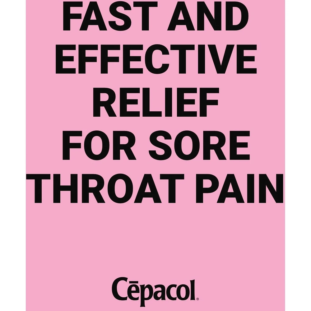 Cepacol® Children’s Fruity Strawberry, Sore Throat Lozenges, 36 ct