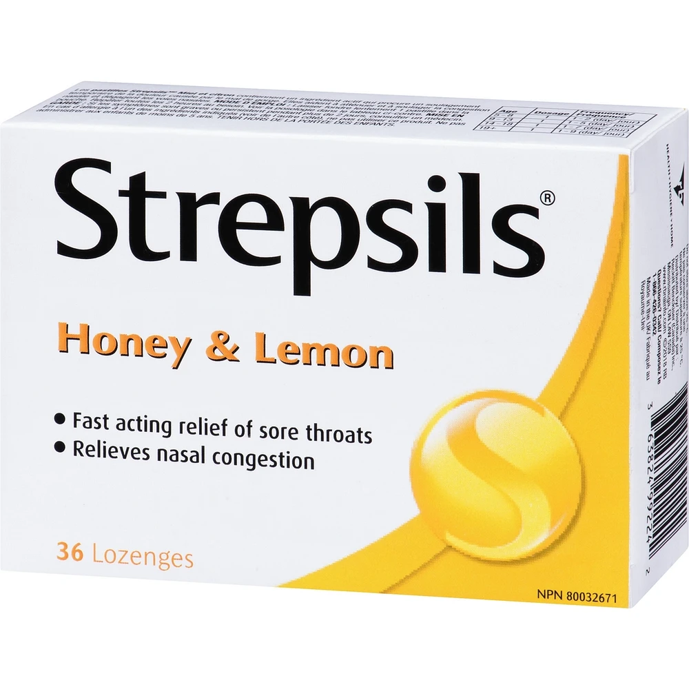 Strepsils® Honey & Lemon, 36 ct