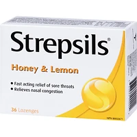 Strepsils® Honey & Lemon, 36 ct