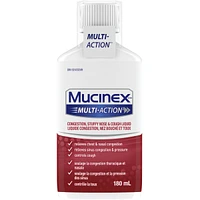 MUCINEX® MULTI-ACTION™ Congestion, Stuffy Nose & Cough Liquid, 180 mL
