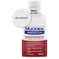 MUCINEX® MULTI-ACTION™ Congestion, Stuffy Nose & Cough Liquid, 180 mL