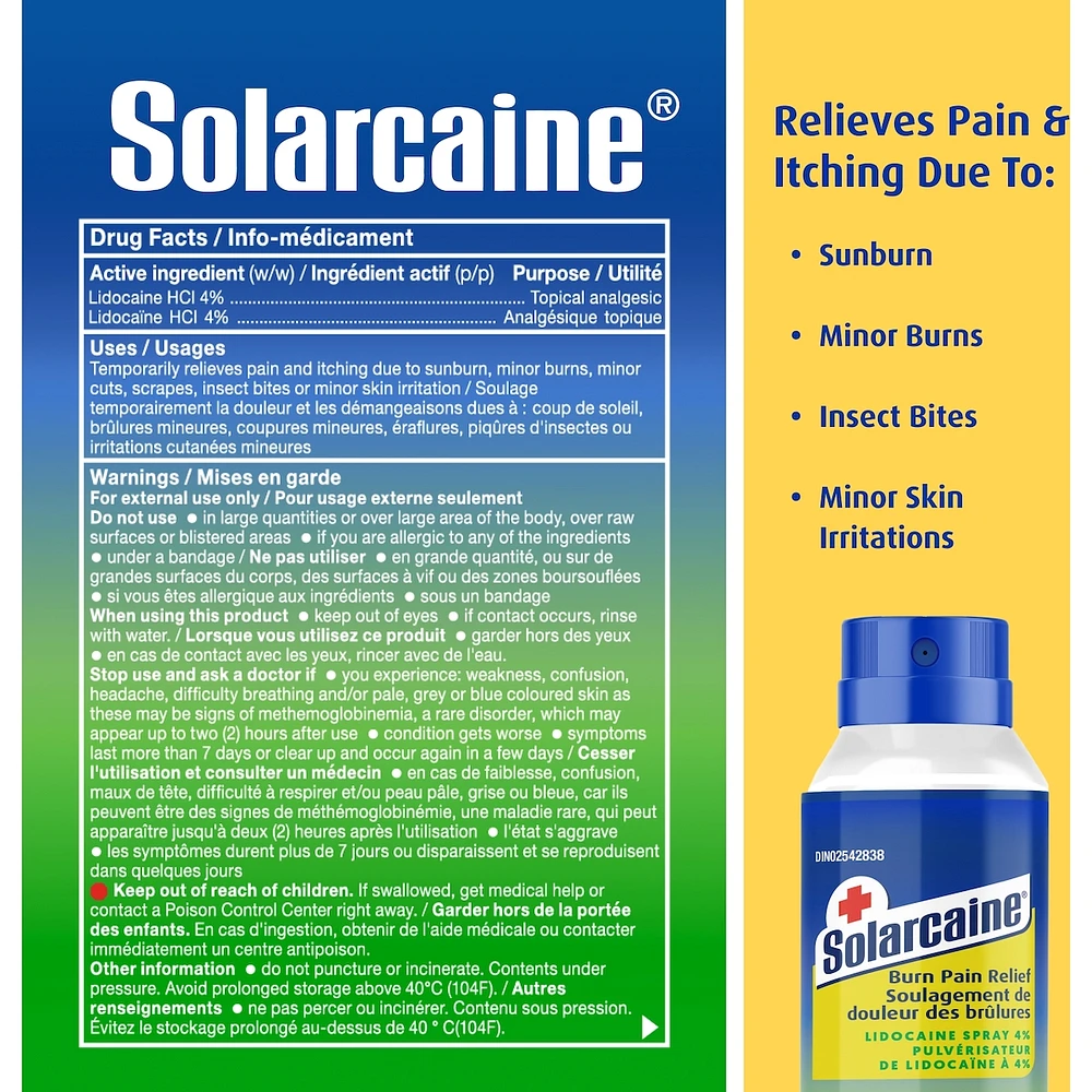 Solarcaine First Aid Lidocaine Spray