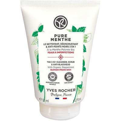 The 3 in 1 Cleanser, Scrub & Blackheads - Pure Menthe