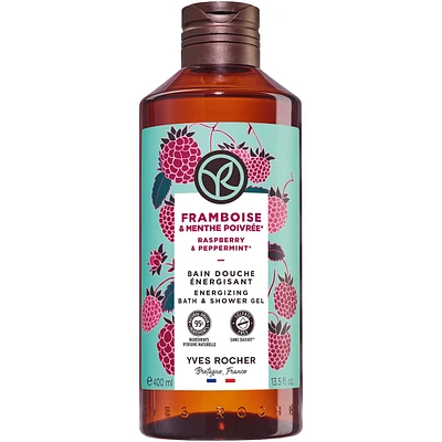 Raspberry & Peppermint Energizing Bath & Shower Gel